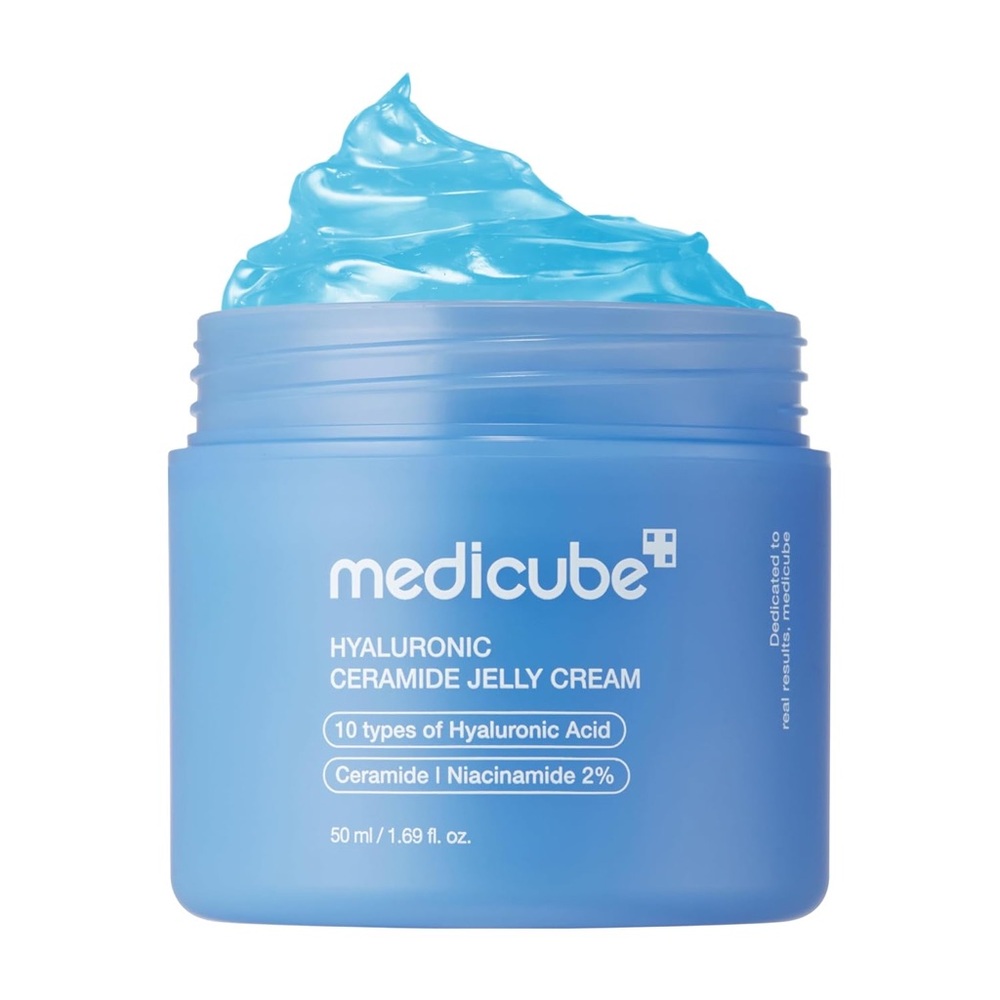 Medicube Hyaluronic Ceramide Jelly Cream- hydrating, plumping, cooling, brighten